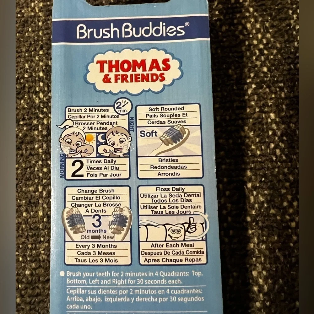 NWT BrushBuddies Toothbrush, Thomas & Friends, Soft, 2 Pack